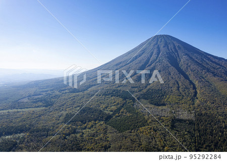 空から見た羊蹄山 空から見た羊蹄山 95292284