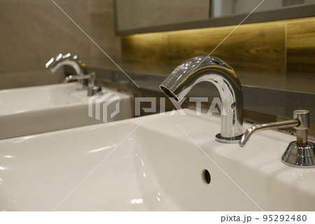 instant electric water tap close up  95292480