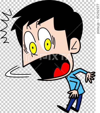 男人驚訝地回頭看 男人驚訝地回頭看 95292977