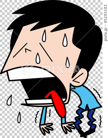 一個汗流浹背的男人 95293183