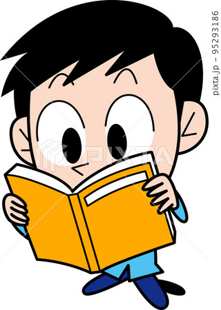 本を読む男性 95293186