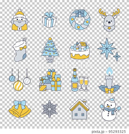Christmas illustration material 95293325