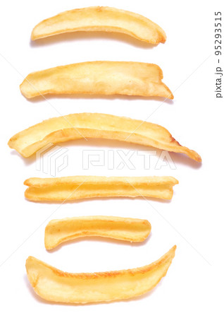 French fries potatoes isolated on white background French fries potatoes isolated on white background 95293515