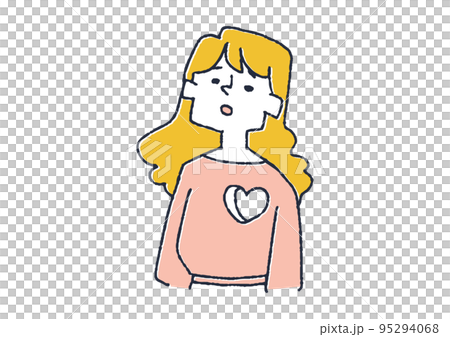 心にぽっかりあなが開いている女性 無気力、燃え尽き症候群 心にぽっかりあなが開いている女性 無気力、燃え尽き症候群 95294068