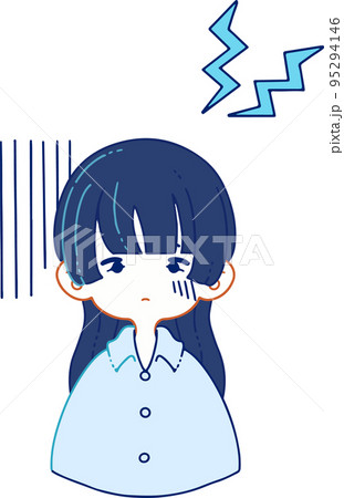 体調不良に苦しむ人物のベクターイラストレーション 体調不良に苦しむ人物のベクターイラストレーション 95294146