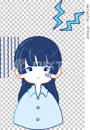 体調不良に苦しむ人物のベクターイラストレーション 体調不良に苦しむ人物のベクターイラストレーション 95294146