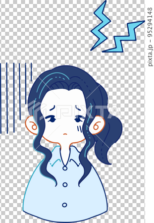 体調不良に苦しむ人物のベクターイラストレーション 体調不良に苦しむ人物のベクターイラストレーション 95294148