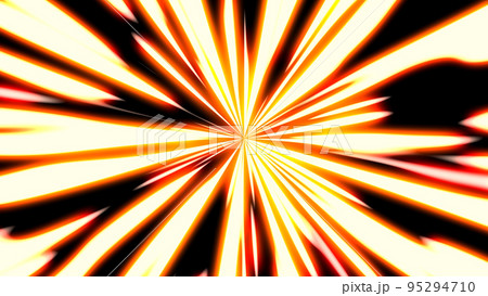 中央から爆発する光線の背景 95294710