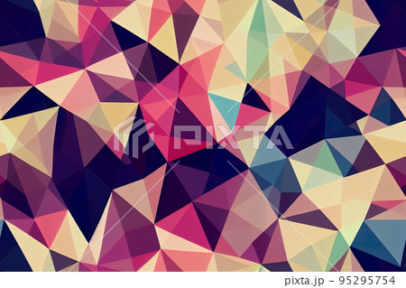 abstract seamless geometric triangle pattern 2d background 95295754