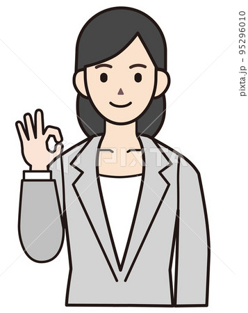 人物 素材イラスト ビジネス 女性 人物 素材イラスト ビジネス 女性 95296010