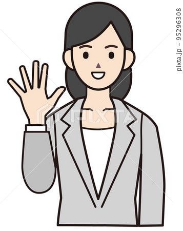 人物 素材イラスト ビジネス 女性 人物 素材イラスト ビジネス 女性 95296308