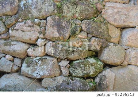 岡山城の石垣(岡山県岡山市北区) 岡山城の石垣(岡山県岡山市北区) 95296513