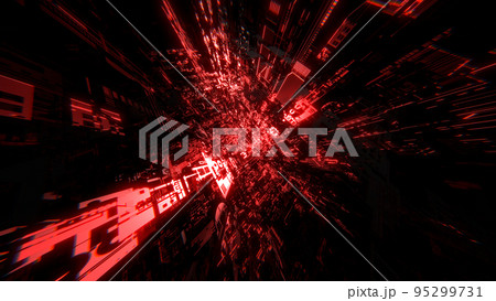 VJ トンネル サイバー SF メカニカル 赤 [別Verあり] 95299731