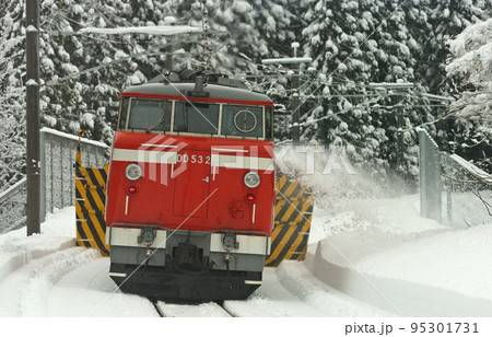信越本線　関山ー妙高高原　JR東日本　DD53-2（長岡）　特殊排雪列車　特雪 95301731