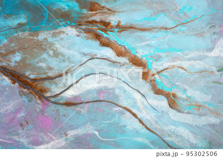 Natural luxury abstract fluid, liquid art painting. Tender, modern futuristic, dynamic artwork. Drawing by alcohol ink, paints. Mixed style illustration. Abstract creative painting background, texture Natural luxury abstract fluid, liquid art painting. Tender, modern futuristic, dynamic artwork. Drawing by alcohol ink, paints. Mixed style illustration. Abstract creative painting background, texture 95302506