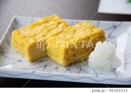 鬼怒川温泉郷絶景の宿絹の渓谷碧流の宿朝食玉子焼き 95303315