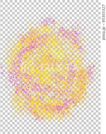 イエローとピンクのドット背景 イエローとピンクのドット背景 95303327