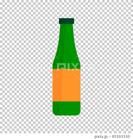 モダンなボトルアイコン。ビール瓶。ベクター。 95303330