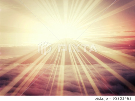 富士山の日の出 95303462