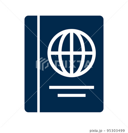 パスポートのアイコン。IDドキュメント。ベクター。 95303499