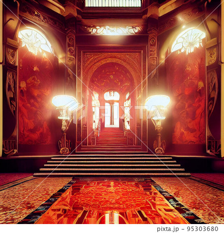 古びたアールデコ風屋敷のイメージ 95303680