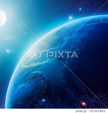 地球のような青い惑星 95303683