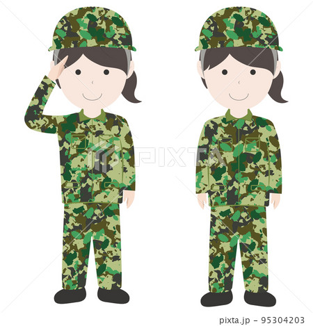 自衛官 自衛隊 女性 人物 95304203
