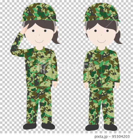 自衛官 自衛隊 女性 人物 95304203