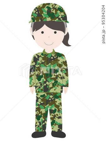 自衛官 自衛隊 女性 人物 95304204
