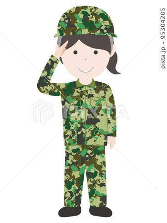 自衛官 自衛隊 女性 人物 95304205