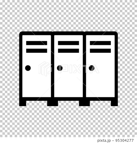 ロッカーアイコン。更衣室。ベクター。 95304277