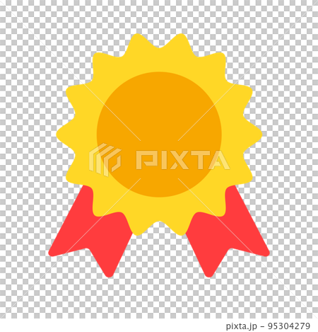 金メダル・金のバッジ。報酬や賞。ベクター。 金メダル・金のバッジ。報酬や賞。ベクター。 95304279