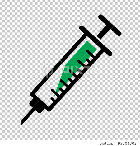 Medical injection icon. Vaccination. vector. 95304302