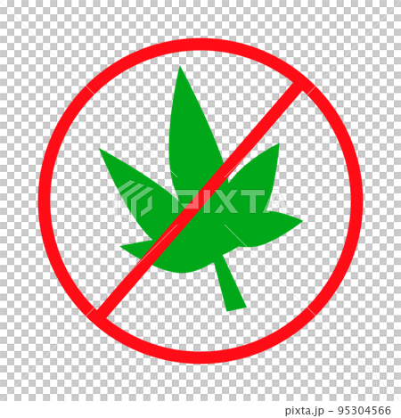 大麻使用禁止。大麻使用規制。ベクター。 大麻使用禁止。大麻使用規制。ベクター。 95304566