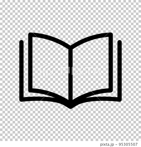 シンプルな読書アイコン。知識や学習。ベクター。 95305507