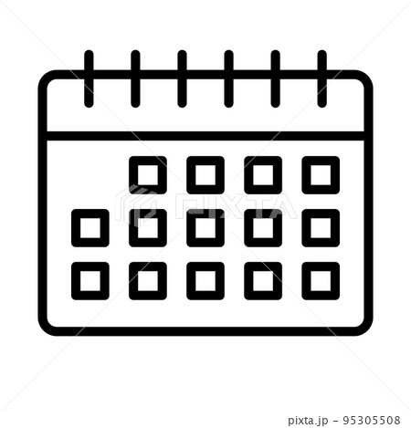 カレンダーのアイコン 日程や予定 計画 ベクター のイラスト素材