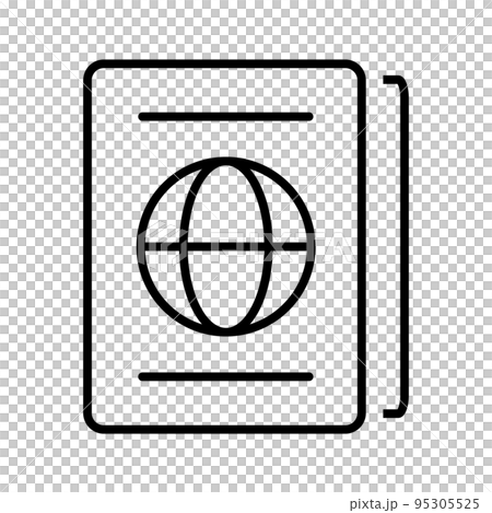 パスポート。渡航書類。国際身分証明書。ベクター。 パスポート。渡航書類。国際身分証明書。ベクター。 95305525