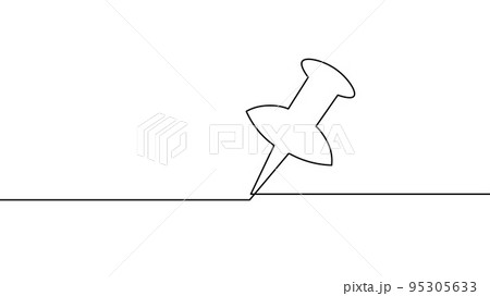 One line map point location business symbol. Continuous lineart icon delivery service map market. Shipping online shopping direction city address position pin vector illustration One line map point location business symbol. Continuous lineart icon delivery service map market. Shipping online shopping direction city address position pin vector illustration 95305633
