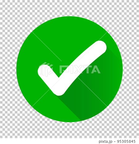 checkmark and shadow. Modern check icon. vector. 95305845