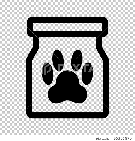 pet food bag. dock food. vector. 95305879