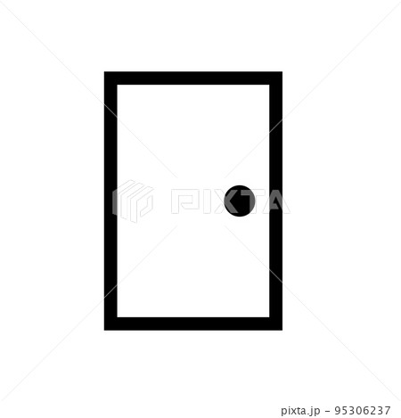 シンプルなドアのアイコン。入り口。ベクター。 シンプルなドアのアイコン。入り口。ベクター。 95306237