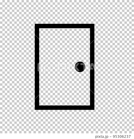 シンプルなドアのアイコン。入り口。ベクター。 シンプルなドアのアイコン。入り口。ベクター。 95306237