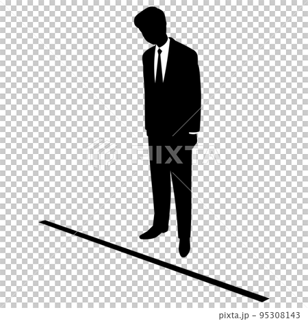 silhouette, silhouettes, business man 95308143