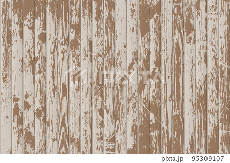 Vertical pattern of wooden textured slats with timber print 95309107
