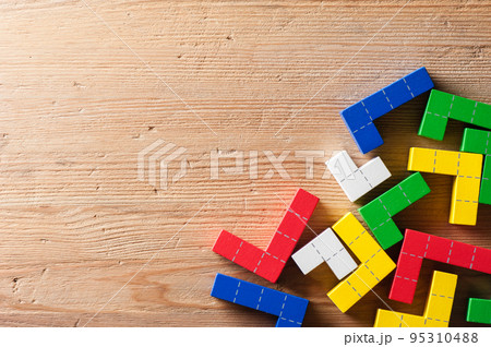 wooden puzzle blocks toy 95310488