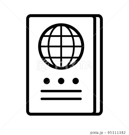 パスポート。移民証明。海外旅行のID。ベクター。 95311382