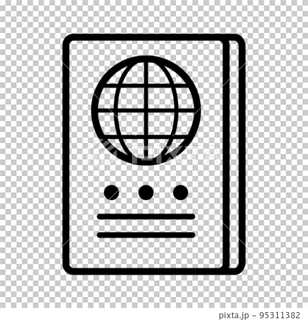 パスポート。移民証明。海外旅行のID。ベクター。 95311382