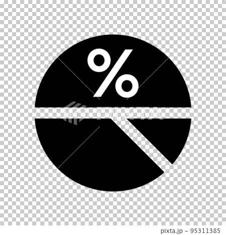 百分比圖標和餅圖。向量。 百分比圖標和餅圖。向量。 95311385