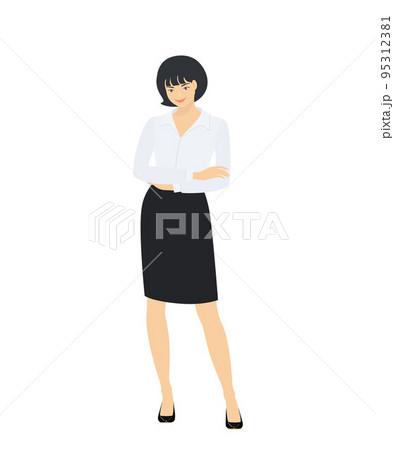Young business woman isolated on white background 95312381