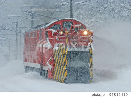 信越本線　妙高高原ー黒姫　JR東日本　DD53-2（長岡）　特殊排雪列車　特雪 95312419